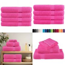 Serviettes de sauna de qualité supérieure SOLUND 4 pcs rose - Serviettes De Sauna - Serviettes De Bain - Serviettes En Coton - Serviettes Roses