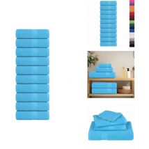 Serviettes de visage 10 pcs turquoise 30x30cm 360g/m² 100%coton - Serviette De Visage - Serviettes De Visage - Serviette - Serviette De Bain
