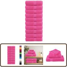 Serviettes de visage de qualité supérieure solund 10 pcs rose - Serviettes De Toilette - Serviettes Faciales - Serviettes En Coton - Serviettes Roses