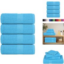 Vidaxl - Serviettes d'invité 4 pcs turquoise 30x50cm 360 g/m² 100% coton - Serviette D'invité - Serviettes D'invité - Serviette - Serviette De Bain