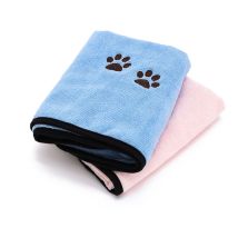 Serbia - Serviettes pour animaux de compagnie 2 pièces, roses, bleues, serviettes pour chiens à séchage rapide, serviettes absorbantes pour chiens,