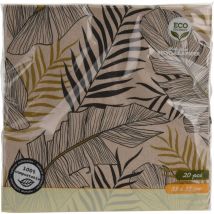 Eco Schulte - eco servilletas papel deco 33x33 cm lote 20 , Lote 20 servilletas papel deco 33x33 cmFabricadas en material biodegradableFácil de usar