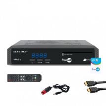 Servimat - Pack Récepteur tv satellite hd + carte Fransat PC6 + Câble hdmi + Câble 12V