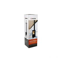 Ruecab - serviteur de cheminée, serviteur bois cheminée - support + 4 accessoires : pelle, tisonnier, balai et pince - en acier