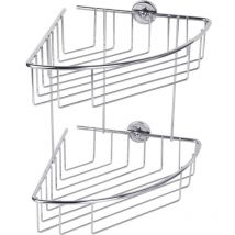 40215-00000-00 baath Plus Panier de douche d'angle colle chrome (brillant) - Tesa