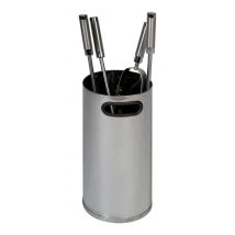 Serviteur de cheminée inox 4 pièces