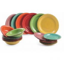 Villa D'este Home Tivoli Servizio Tavola Baita 18 piatti, Gres Villa D'este Home Tivoli