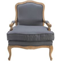 Sessel aus Eichenholz und Stoff L74 cm - louis xv