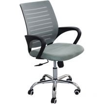 Anatomischer Bürosessel grau – Ergonomischer Chefsessel – Breite 60 cm – Höhe 100 cm – Sitzhöhe 50 cm