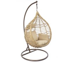 Sessel Dkd Home Decor Beige Aluminium Rattan (100 X 70 X 185 Cm)