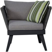 Sessel für Gartenset Cuba grau