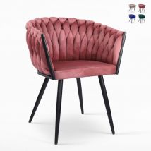 Ahd Amazing Home Design - Sessel samt Design mit Armlehnen Küche Wohnzimmer Chantilly - Pink