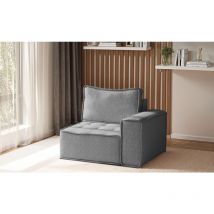 Sessel sande 1-Sitzer Modul Stoff Raven Grau Seite Rechts
