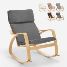 Ahd Amazing Home Design - Sessel Schaukelstuhl Im Ergonomischen Skandinavischen Design Aalborg - Grau