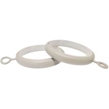 Set di 10 anelli con guaina e gancio D.28mm Bianco – Tende e accessori – EMMEBI