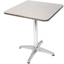 Mendler - Set 10x tavoli tavolini bistro bar giardino M28 alluminio quadrato 60x60x70cm