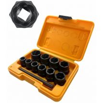 Estrattori per Dadi e bulloni danneggiati Rimozione di Bulloni 9-19mm Set 11 pz