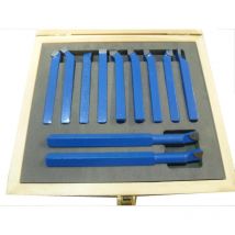 Set 11 utensili brasati per tornio 12 mm