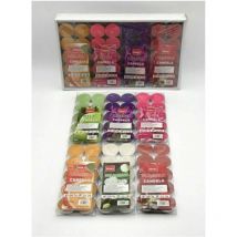 Trade Shop - set 120 stück farbige duftende teelichtkerzen -