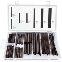 Onlex - Set 127 fundas termorretráctiles color negro