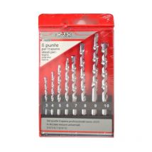 Set 13 Punte hss Trapano universali ferro-legno-marmo