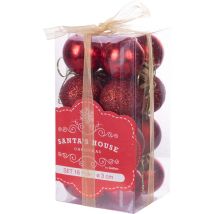 Set di 16 palle di Natale – Diametro 3 cm – Decorazioni eleganti per albero di Natale – Natale