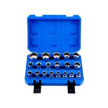 Set 19 Chiavi A Bussola Torx Millerighe In Lega Da 1/2'' Scanalato 8-32mm Cr-v
