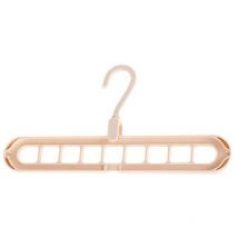 Set 2 Cintres à vêtement gain de place Magic Clothes Hanger Storage Couleur: Beige