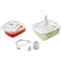 Macom Forever Fresh 705. Set Universale con 2 Contenitori per Macchine Sottovuoto Alimenti, 600 ml e 900 ml, Plastica