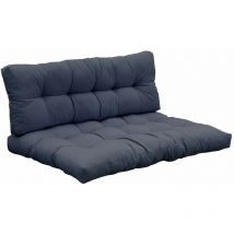 Set 2 coussins d'extérieur gris anthracite Red Deco riouga