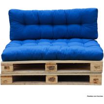 Set 2 coussins d'extérieur bleu classique Red Deco rioubc