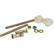 Set 2 fissaggi per lavabo a parete cava + tasselli, L.0,38 x H.110 cm Sans marque