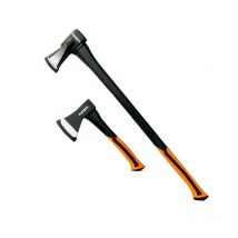 Fuxtec - Hachettes bois acier forgé FX-AX2 - Set 1 hachette 35cm + 1 hache 90cm