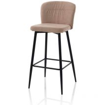 Ft Feel The... - Set 2 sgabelli tokyo sabbia in metallo e tessuto - Sabbia