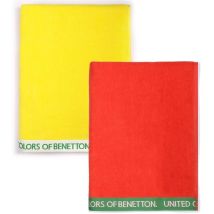 Benetton - Set 2 Toalla De Playa 90x160cm 380gsm Velour 100%algodon Casa