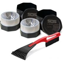 Set 2 unità Sos Light luce di emergenza, segnale di presentazione pericolo V16, dgt approvato V16 - in caso - autonomo o collegamento a Take