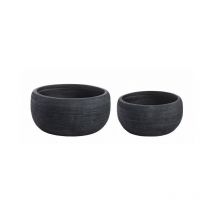 Set2 Vaso Graffiti Ciotola Nero