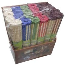 Trade Shop - set 24 tovailable pezzzes tovagliette kolarung in legno bambu american kolorat -