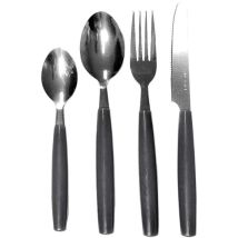 Set 24 Posate In Acciaio Inox Servizio Da Tavola Per 6 Persone Grigio