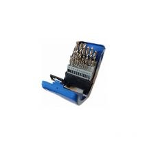 Set 25 punte per trapano in titanio kit punte ferro misure 1 a 13 cm + custodia