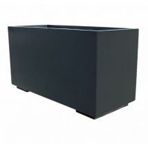 Anaparra - Set 2un. Jardinière en pierre reconstituée Pacifique 118x49x65cm. wenge