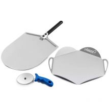 Kit 'casa mia' con pala 30 cm, vassoio e rotella 10 cm - gimetal