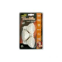 Electro Dh - Set 3 bombillas led GU10. 7W. Luz Día 81.228/DIA 8430552147410