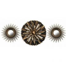 Rogal - Espejo de pared versa (35 x 35 cm) (3 piezas)