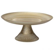 Tognana - Tortenständer 21x9 cm Lust in goldfarbenem Glas Weihnachtslinie