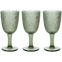 Set 3 Gobelets En Verre Vert 250 Cc Davor Line