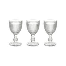 Set 3 Gobelets Transparents Cc 280 Diamante Verre Transparent