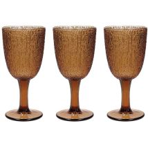 Set 3 Gobelets Verre Ambré 250 cc – Matières : Verre – Quantité : 3 – Verre à vin