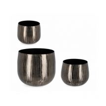 Set 3 Porta Vaso Antracite - MEI-JING