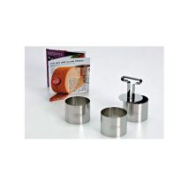 Set 3 Schaumstoffringe 7cm + Stößel – Ideal für Desserts – 7cm